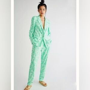 Cras Floral Minty Pants Free People